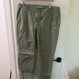 LOFT Olive Green the Monroe pants